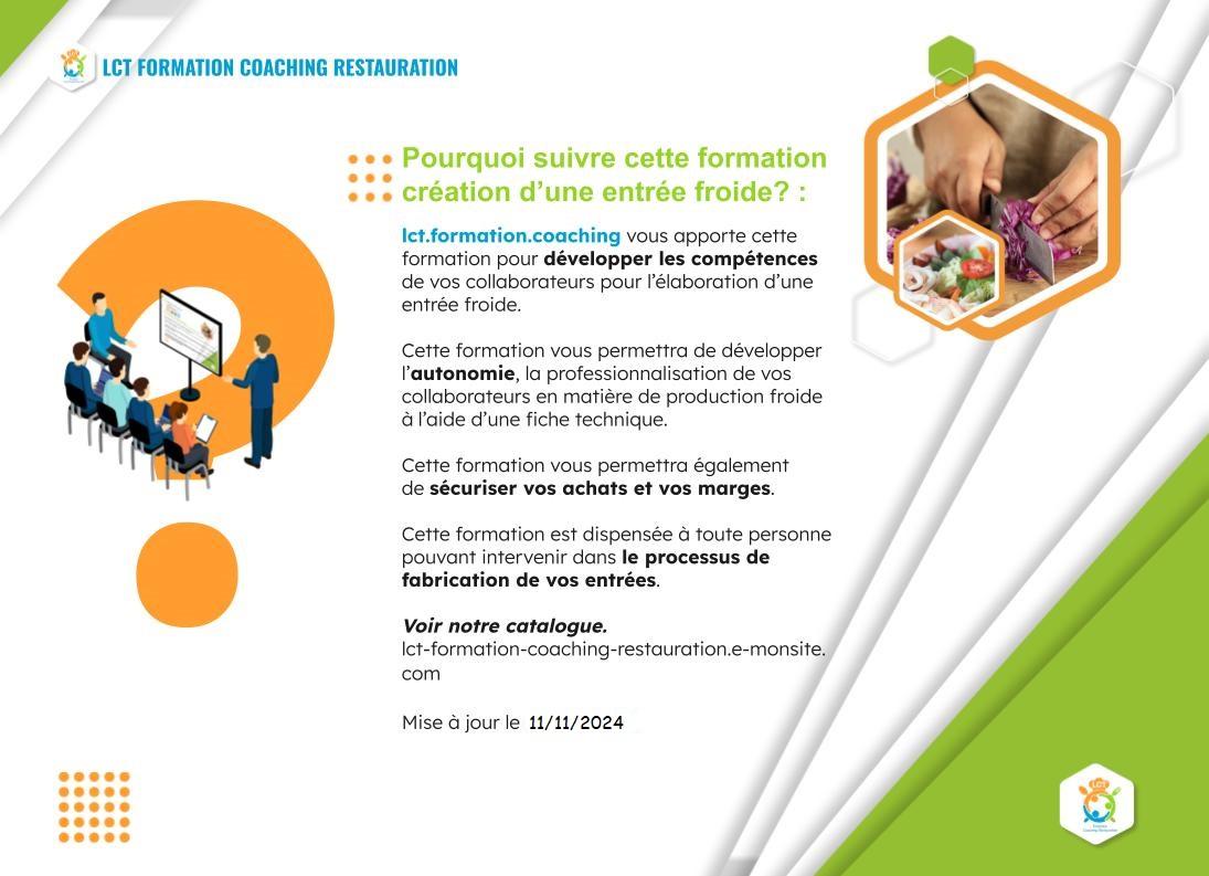 C 01 formation entree froide 7